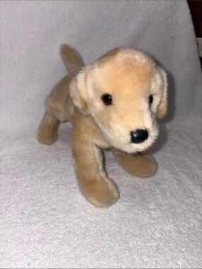 Douglas Cuddle Toy Mandy Yellow Lab Plush #1804 Stuffed Animal 12" Dog Realistic